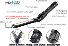 Load image into Gallery viewer, NextLED Rechargeable Folding Bar Double Sided LED Task Light