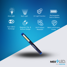 Load image into Gallery viewer, NextLED NT-6615 Multi-Function, 3 IN 1 Rechargeable Pen Light