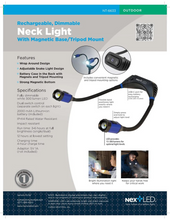 Load image into Gallery viewer, NextLED Rechargeable Neck Light With Magnetic Base/Tripod Mount